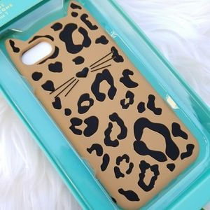 Kate Spade Sillicone Cheetah Cat Leopard iPhone 7